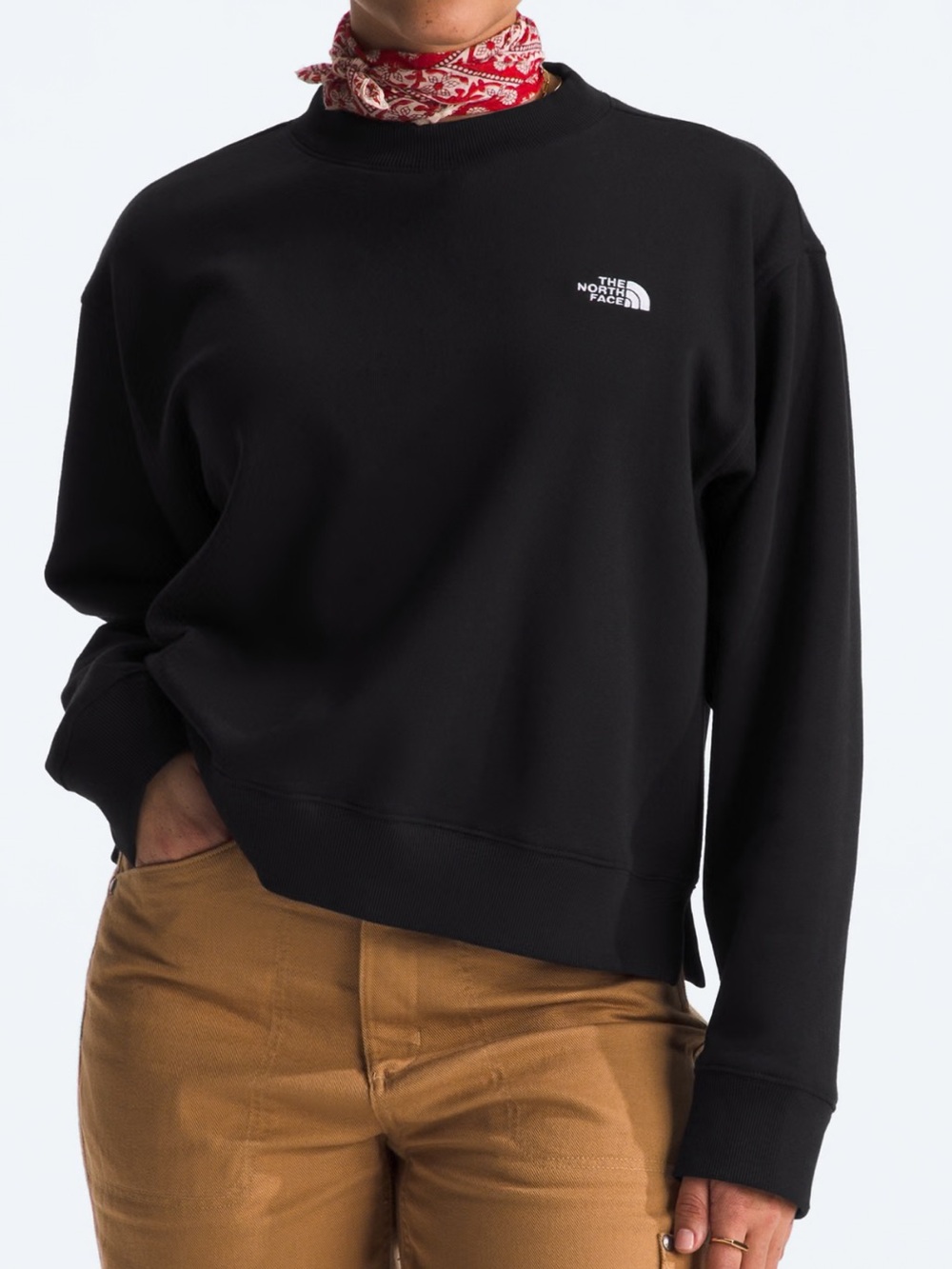 The North Face Women's Black Evolution Crew Neck - Picture 1 of 5